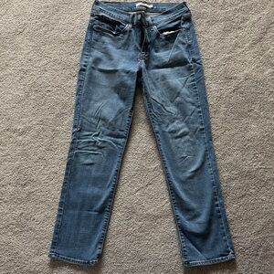 Levi's Blue Denim with Tan Label